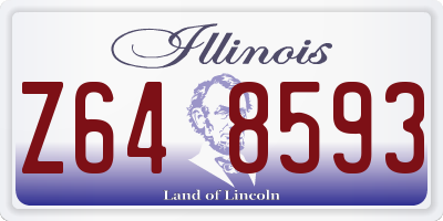 IL license plate Z648593
