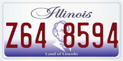 IL license plate Z648594
