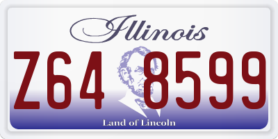 IL license plate Z648599