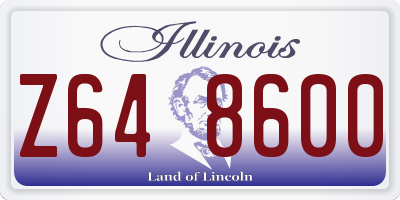 IL license plate Z648600