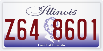 IL license plate Z648601
