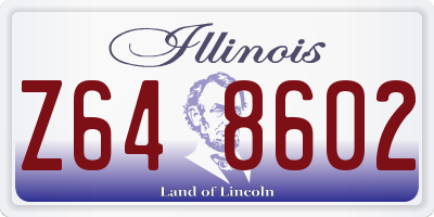 IL license plate Z648602