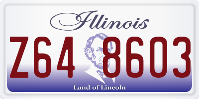 IL license plate Z648603