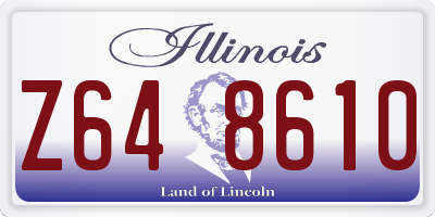 IL license plate Z648610