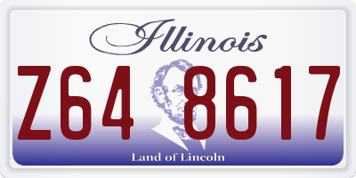 IL license plate Z648617