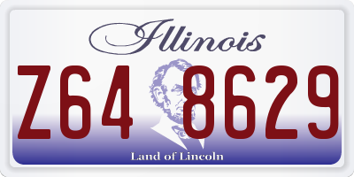 IL license plate Z648629