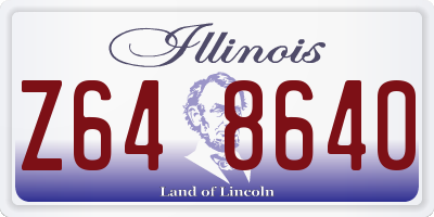 IL license plate Z648640