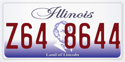 IL license plate Z648644