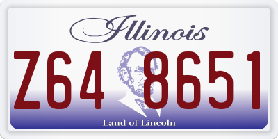IL license plate Z648651