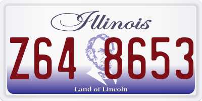 IL license plate Z648653