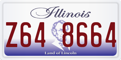 IL license plate Z648664
