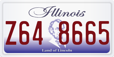 IL license plate Z648665