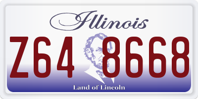 IL license plate Z648668