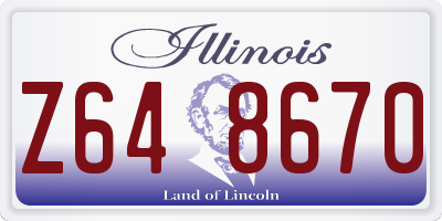 IL license plate Z648670