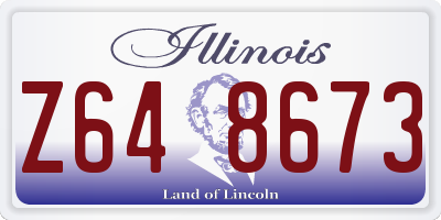 IL license plate Z648673