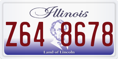 IL license plate Z648678
