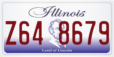 IL license plate Z648679
