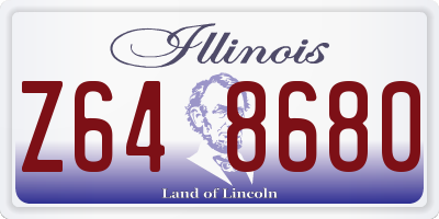 IL license plate Z648680