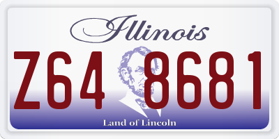 IL license plate Z648681