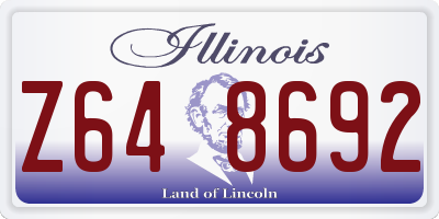 IL license plate Z648692