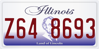 IL license plate Z648693