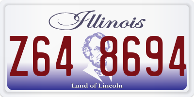 IL license plate Z648694