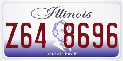IL license plate Z648696