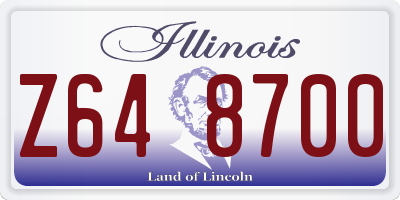 IL license plate Z648700