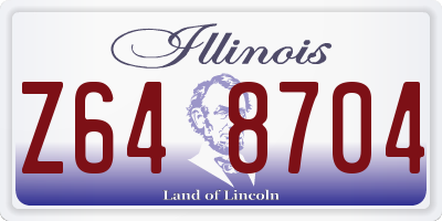 IL license plate Z648704