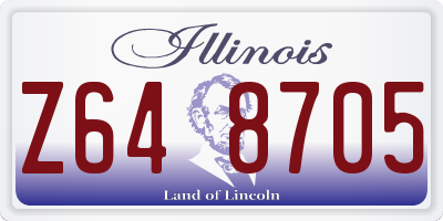 IL license plate Z648705