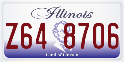 IL license plate Z648706