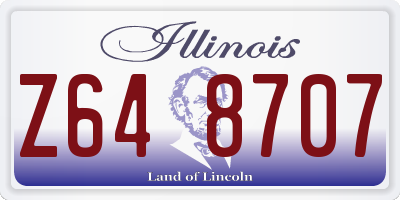 IL license plate Z648707