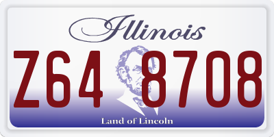 IL license plate Z648708