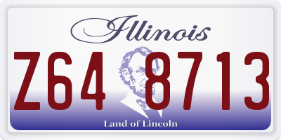 IL license plate Z648713