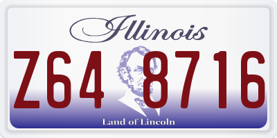IL license plate Z648716