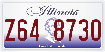 IL license plate Z648730