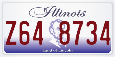 IL license plate Z648734