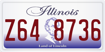 IL license plate Z648736