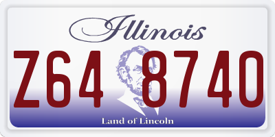 IL license plate Z648740