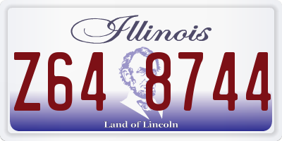IL license plate Z648744