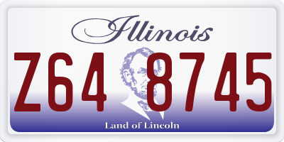 IL license plate Z648745