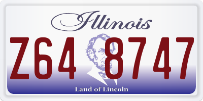 IL license plate Z648747
