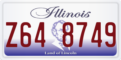 IL license plate Z648749