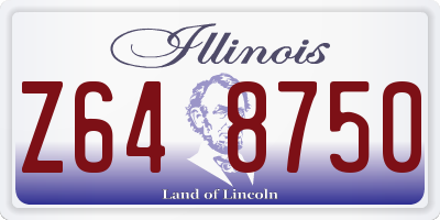 IL license plate Z648750