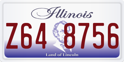 IL license plate Z648756