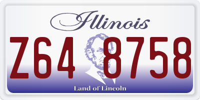 IL license plate Z648758