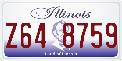 IL license plate Z648759