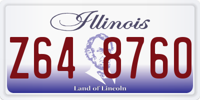 IL license plate Z648760