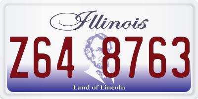IL license plate Z648763