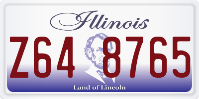 IL license plate Z648765